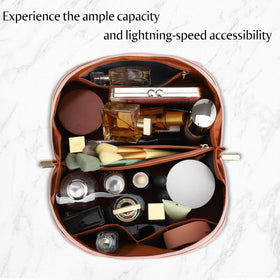 ALEXTINA 180-degree wide-opening design provides quick access to cosmetics