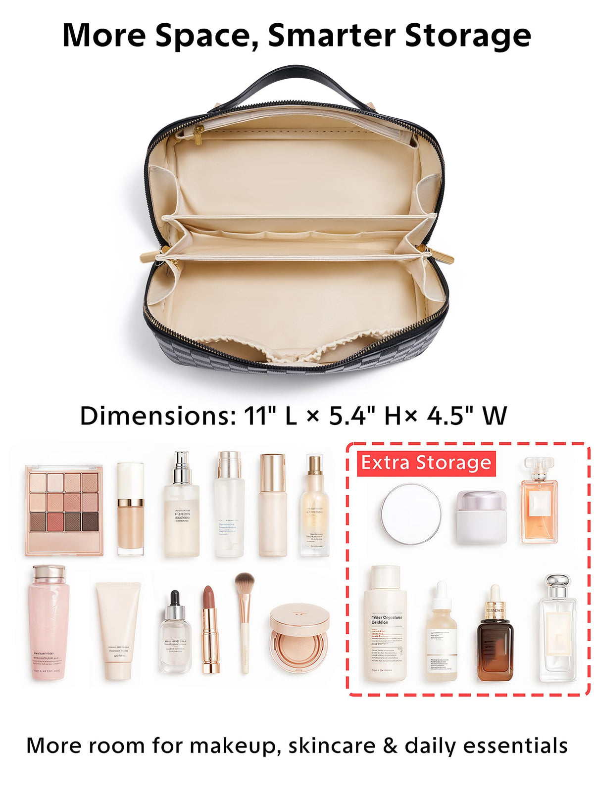 ALEXTINA 180-degree wide opening for quick visibility of items