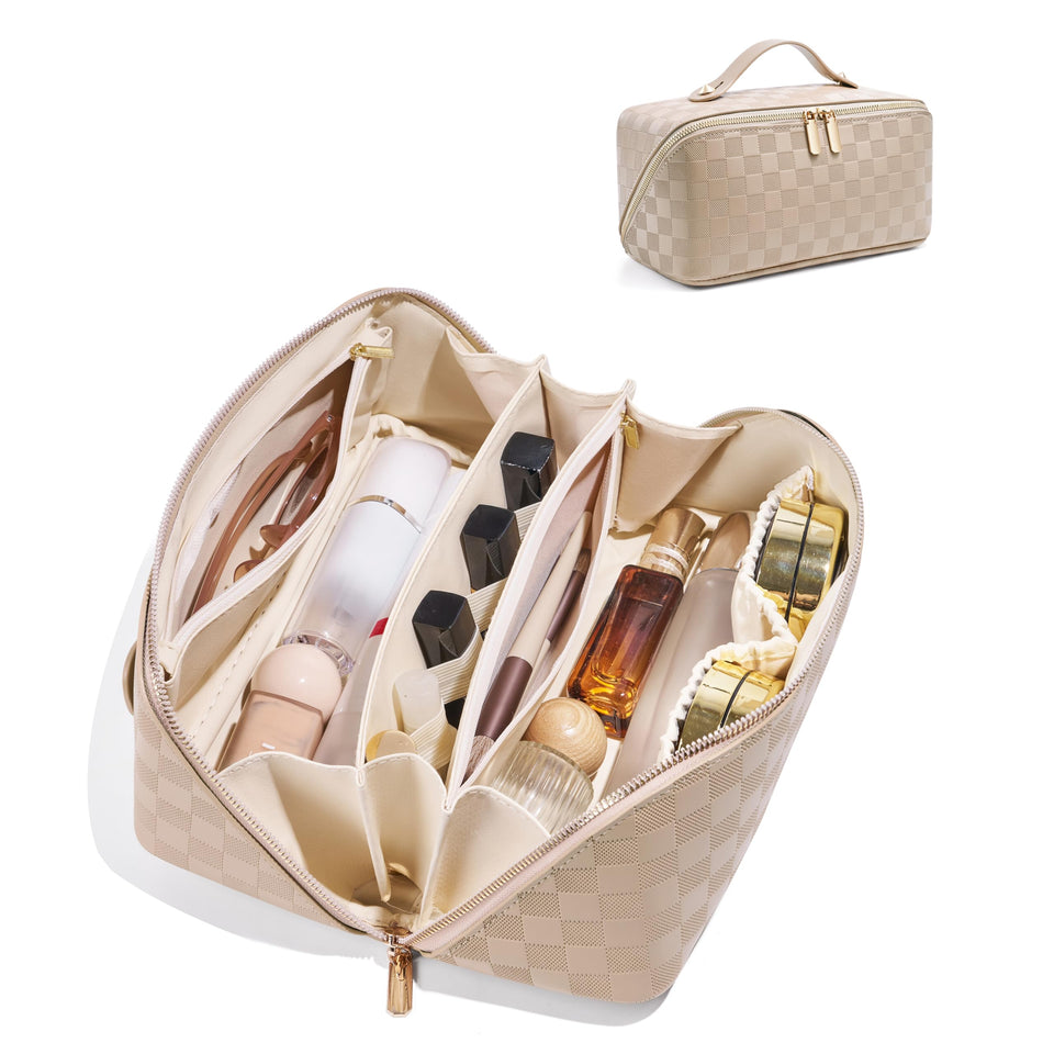 ALEXTINA large travel bag with collapsible handle for easy packing on trips.