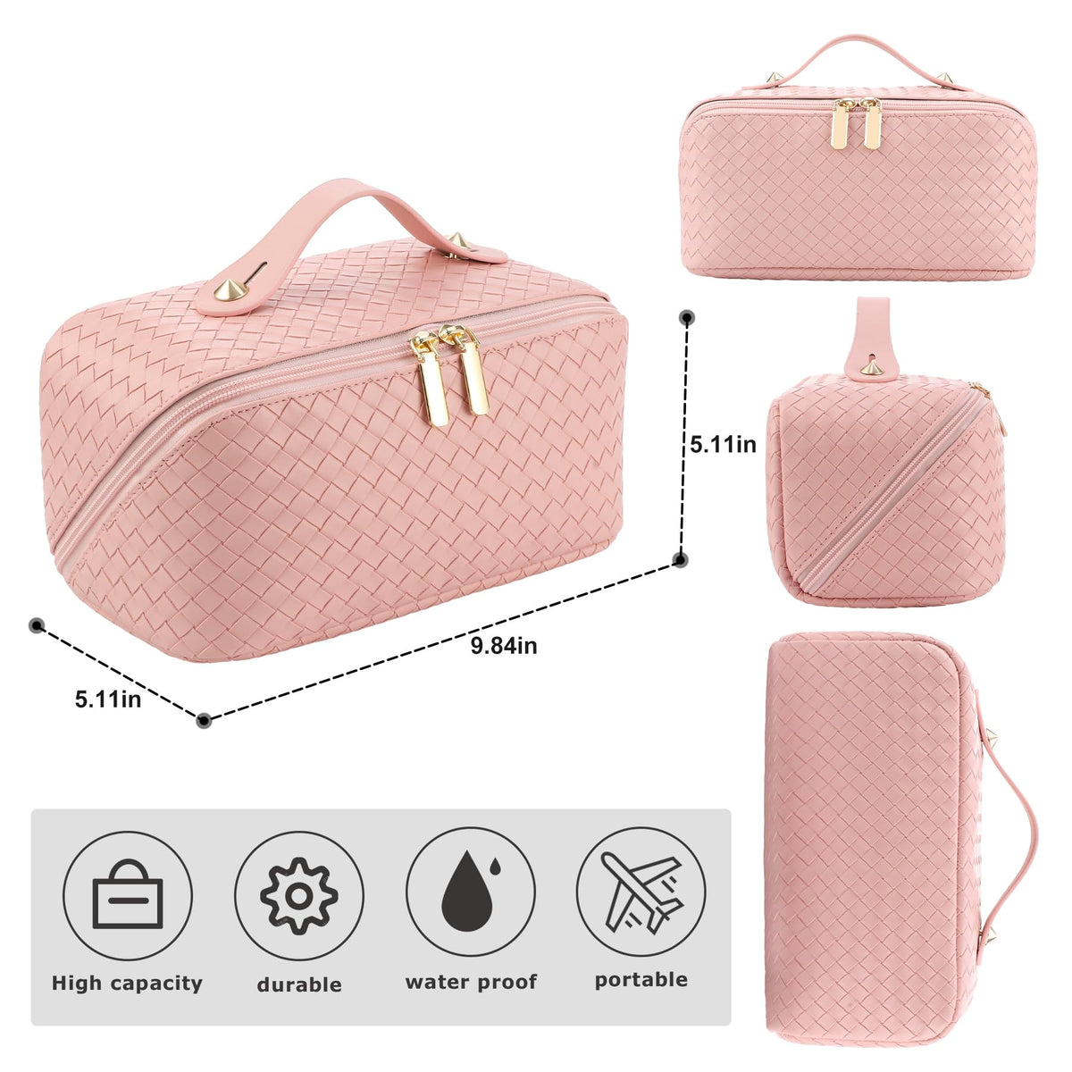 ALEXTINA middle floor pouch keeps small items separated while traveling