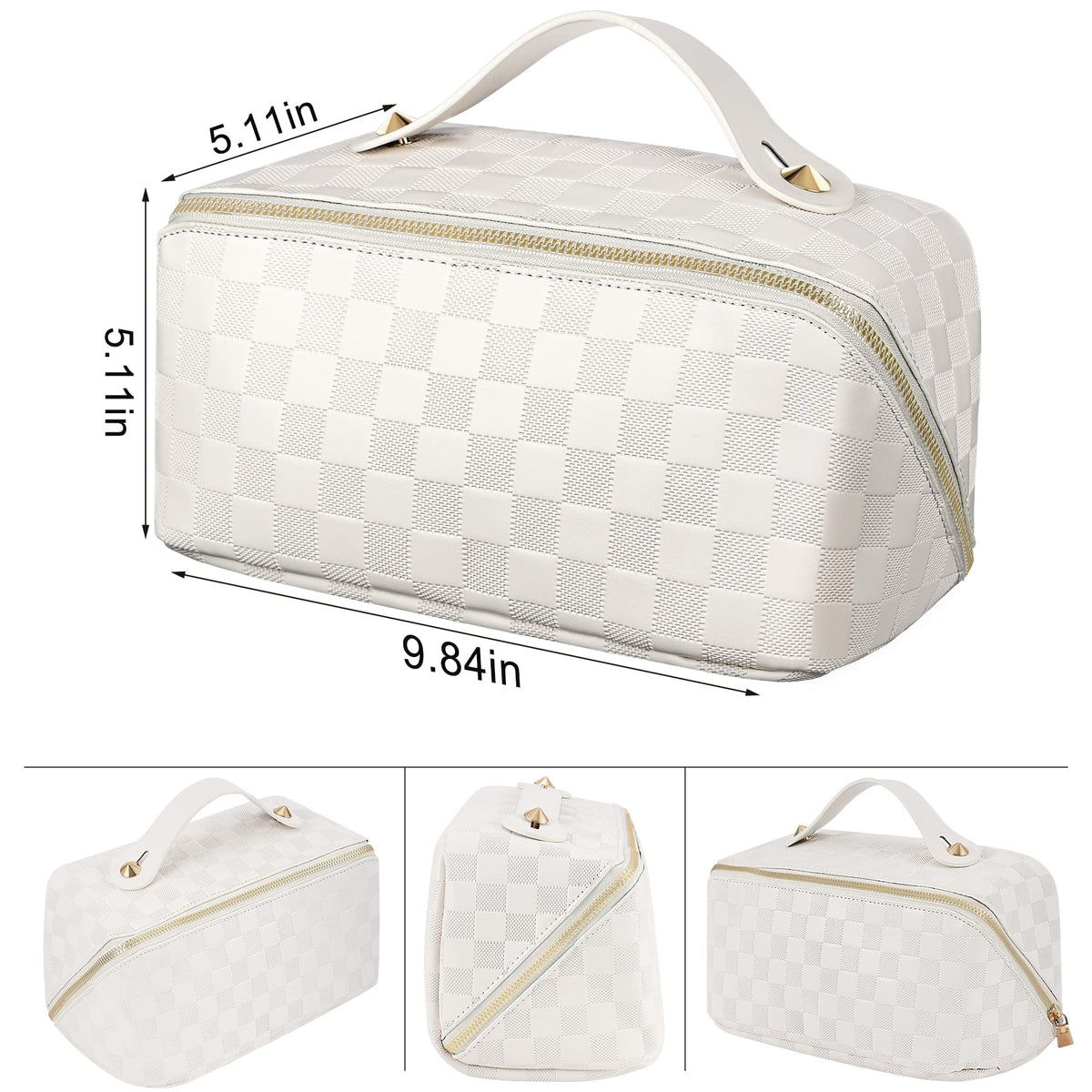 ALEXTINA collapsible handle simplifies carrying when bags are full.