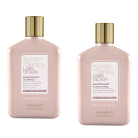 Alfaparf Milano Lisse Design Keratin Shampoo bottle for smooth, frizz-free hair