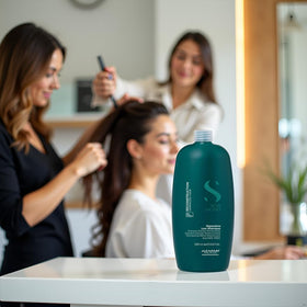 ALFAPARF MILANO Reconstruction Shampoo with A-Z Bond Complex rebuilds hair from inside