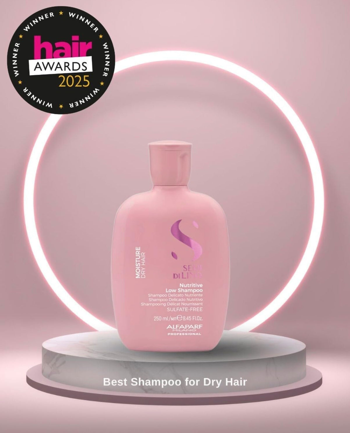 Anti-dryness hair treatment on bottle by ALFAPARF MILANO
