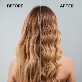 ALFAPARF MILANO Reconstruction Shampoo texture shown for smoother, shinier hair