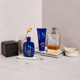 Shine Fix delivers lasting brunette shine with ALFAPARF MILANO shampoo.