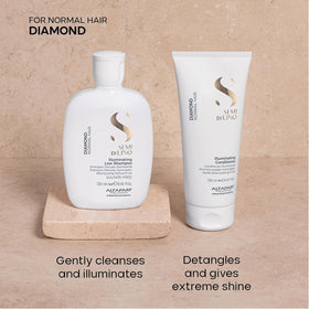 Alfaparf Milano Semi di Lino Diamond Conditioner tube for detangling softness