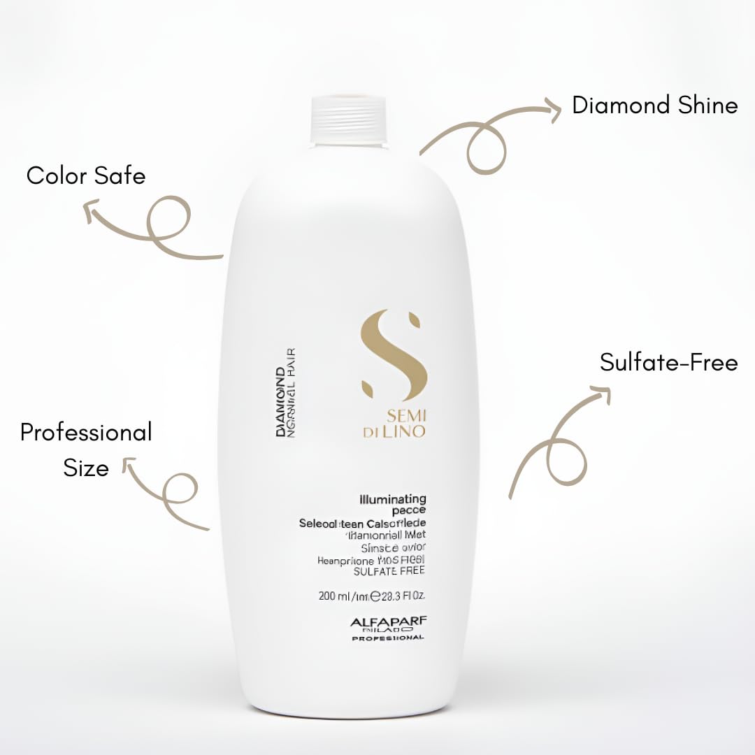 ALFAPARF MILANO Diamond Shampoo color protection label for color-treated hair.