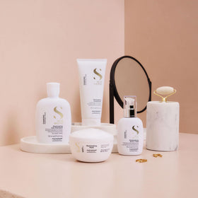 ALFAPARF MILANO Semi di Lino Diamond Shampoo floral citrus fragrance atmosphere.