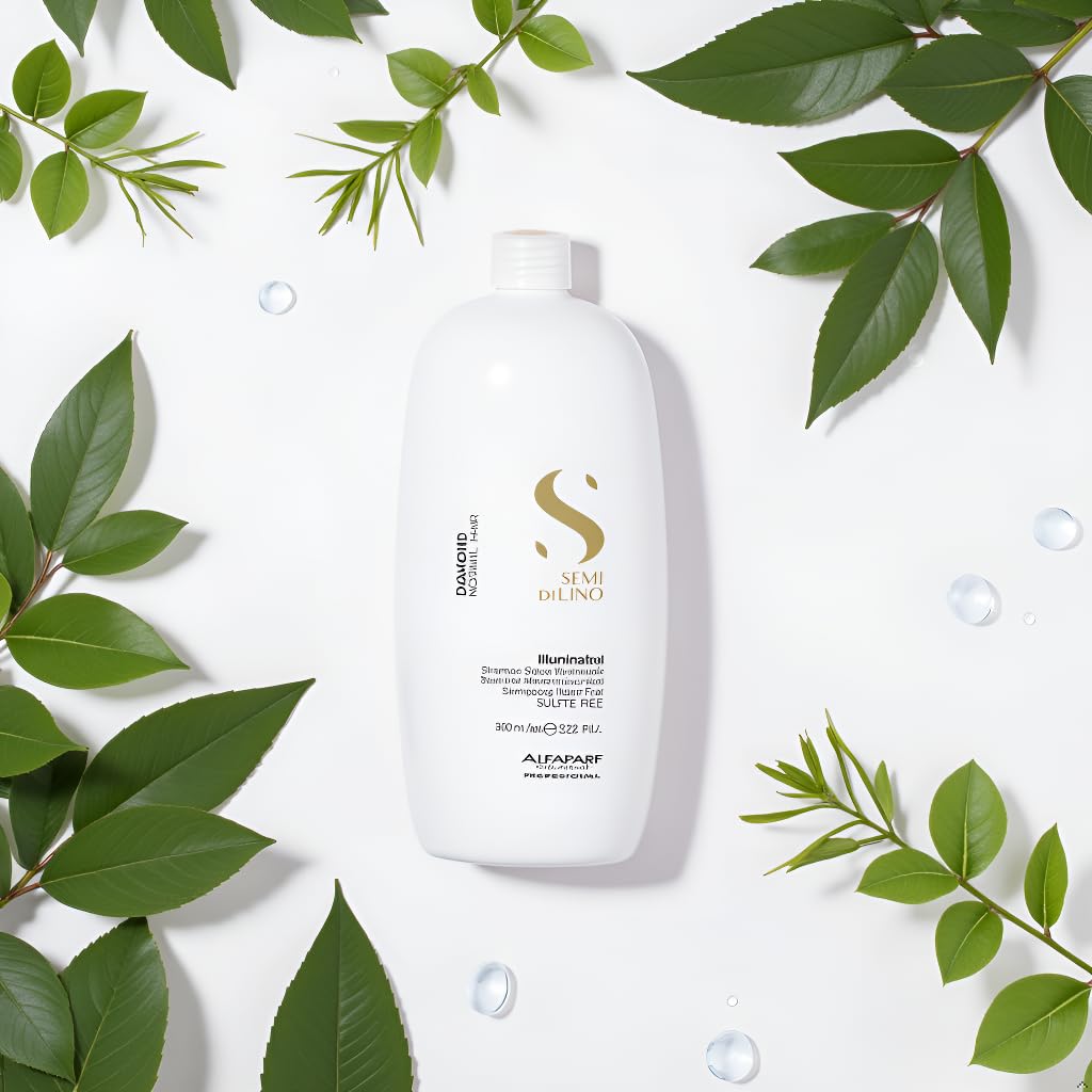 ALFAPARF MILANO Semi di Lino Diamond Shampoo packaging made with recycled materials.