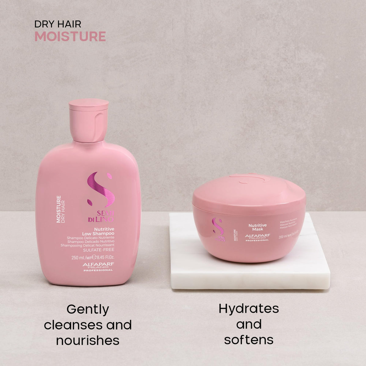 ALFAPARF MILANO Semi di Lino Moisture Hair Mask tub for deep conditioning