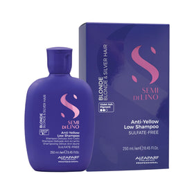 ALFAPARF Milano Semi di Lino Purple Shampoo violet pigments balance brassiness for cooler shades