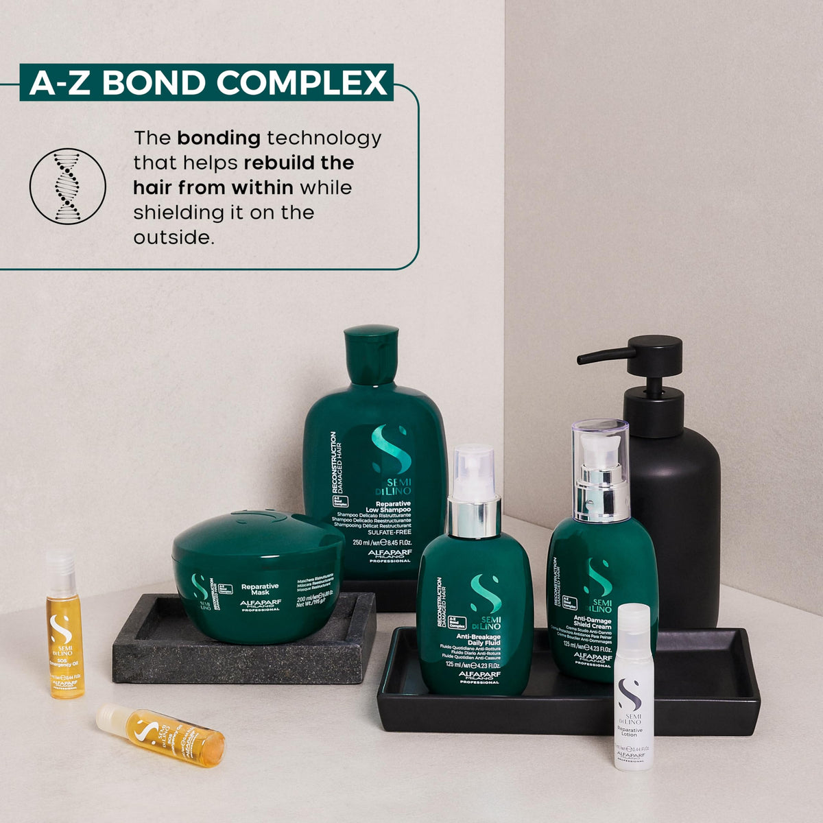 ALFAPARF MILANO vegan formula on recyclable packaging.