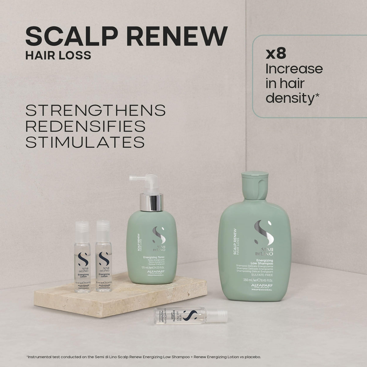 Alfaparf Milano Semi Di Lino Scalp Renew Color-Fix protects color for deeper radiance