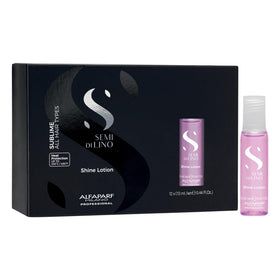 Alfaparf Milano Shine Lotion bottle ready to illuminate hair and add shine.