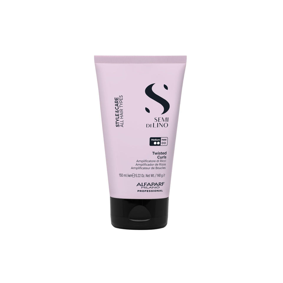 ALFAPARF MILANO Twisted Curls bottle showing medium hold curl cream ideal for defined curls
