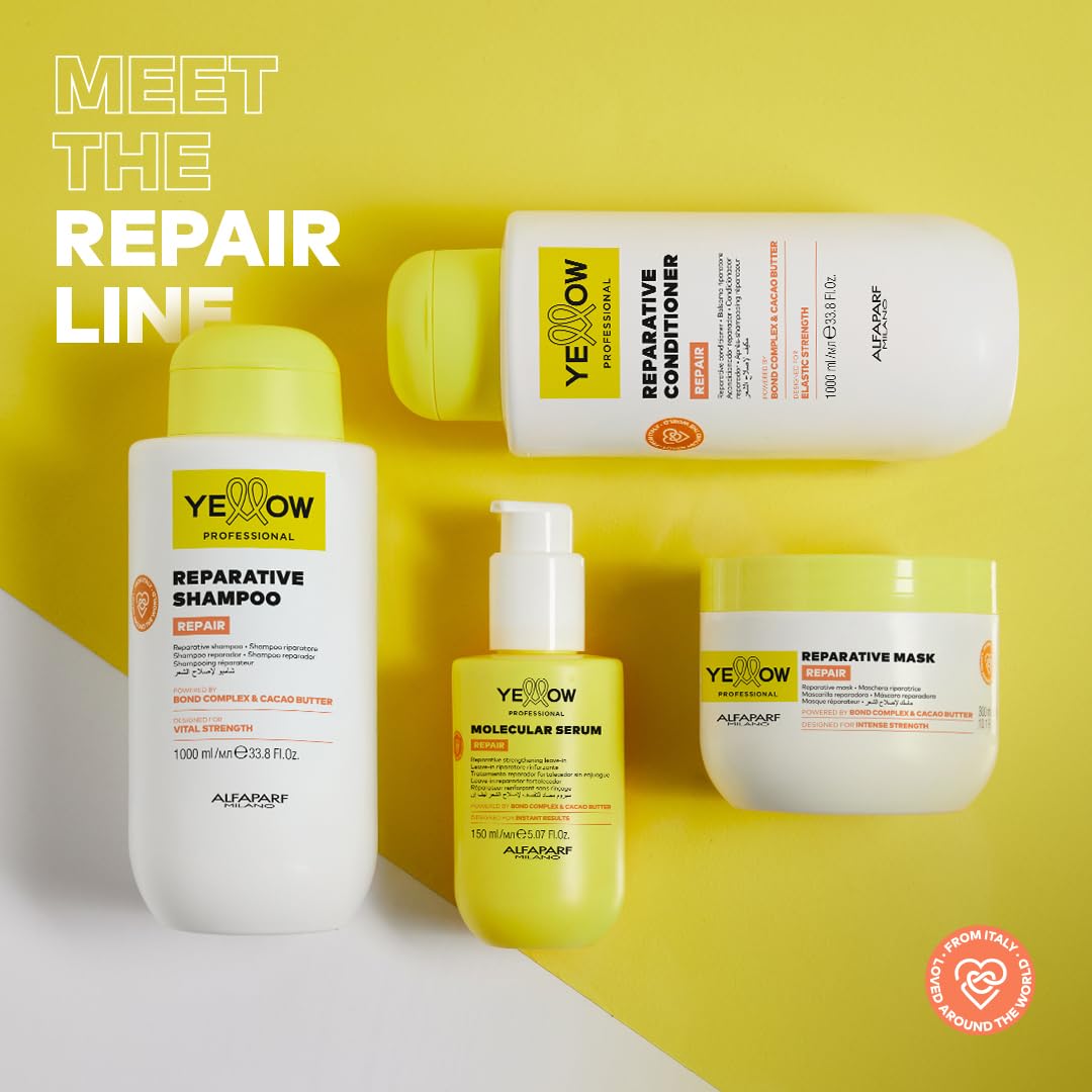 Professional care setup with Yellow Repair Mask on display