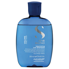 Alfaparf Milano Semi Di Lino Volume bottle shows sulfate-free thickening action.