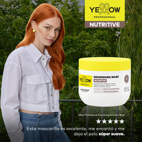 ALFAPARF MILANO Yellow Nutritive mask vegan formula suitable for daily hair care