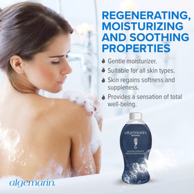 After soaking, Algemarin leaves skin soft and supple for the evening routine.