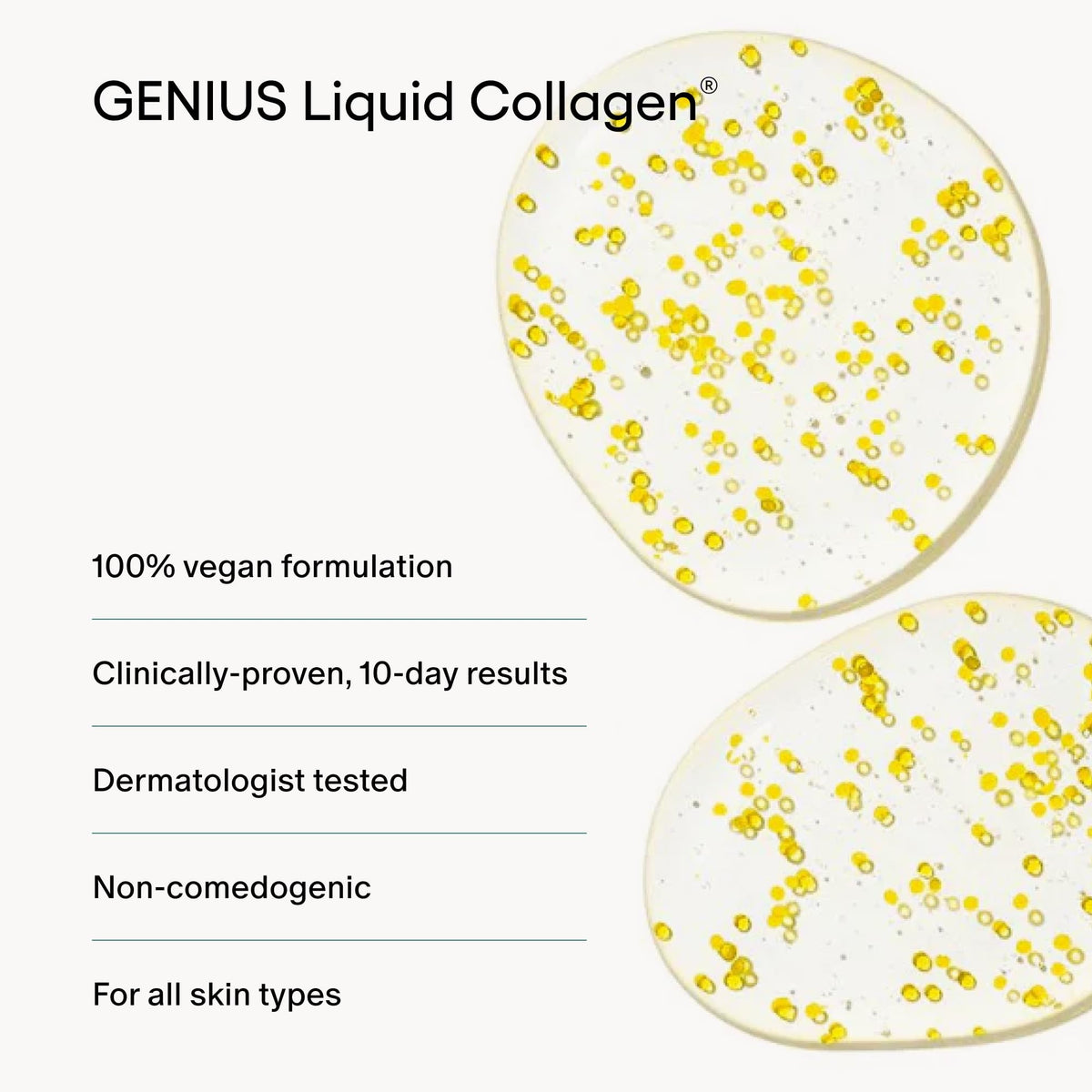 Daily skincare routine shot featuring Algenist Genius Serum.