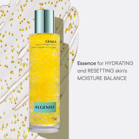 Algenist GENIUS serum dropper delivers lightweight hydration and bounce.