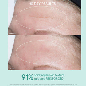 Application on skin showing quick absorption of Algenist Genius Ultimate Anti-Aging Cream