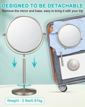 ALHAKIN nickel-coated anti-rust mirror designed for wet environments.