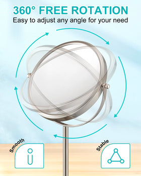 ALHAKIN portable detachable-base mirror ideal for travel and quick setup.