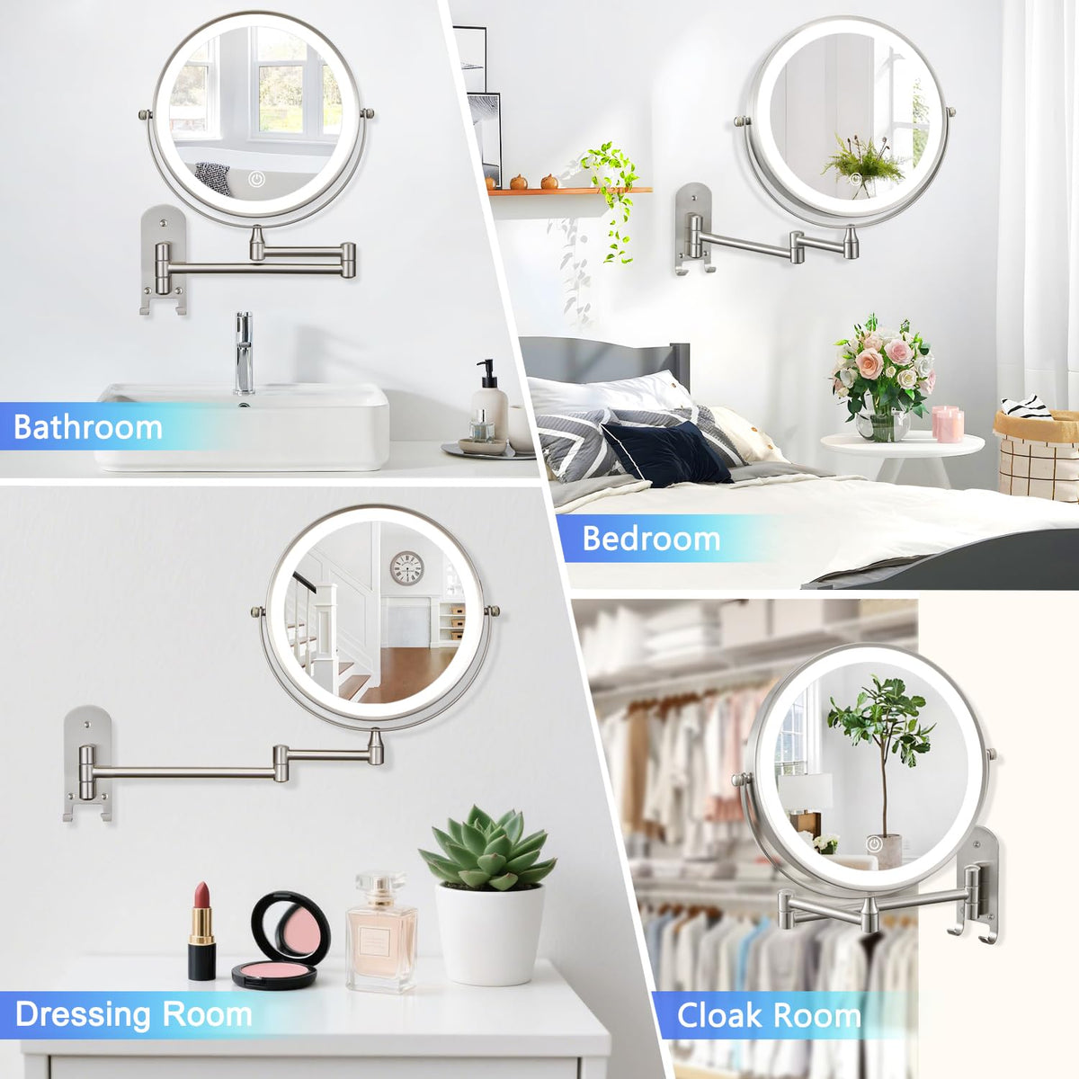 ALHAKIN wall-mounted design saves counter space in small bathrooms.