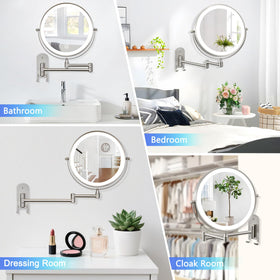 ALHAKIN wall-mounted design saves counter space in small bathrooms.