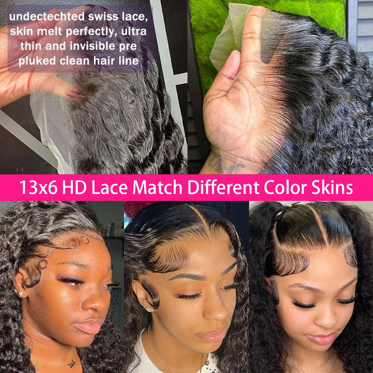 Ali Bling 13x6 deep-wave wig supports versatile styling options