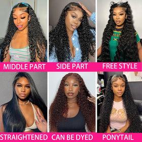 Ali Bling long 26 inch deep-wave wig with dramatic volume and versatility