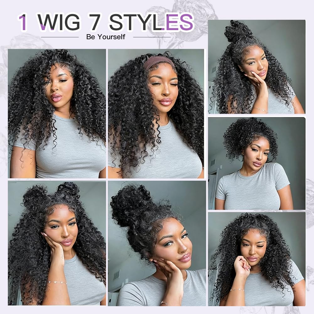 Ali Grace headband with four interior combs for secure fit.