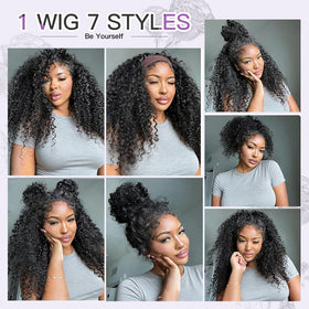 Ali Grace headband with four interior combs for secure fit.