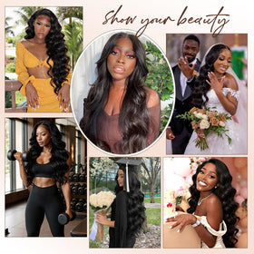 Ali Love silky soft glossy hair creates a natural look with easy styling options.
