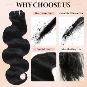 Ali Love virgin Remy hair bundles double weft deliver durable, glossy extensions for daily wear.