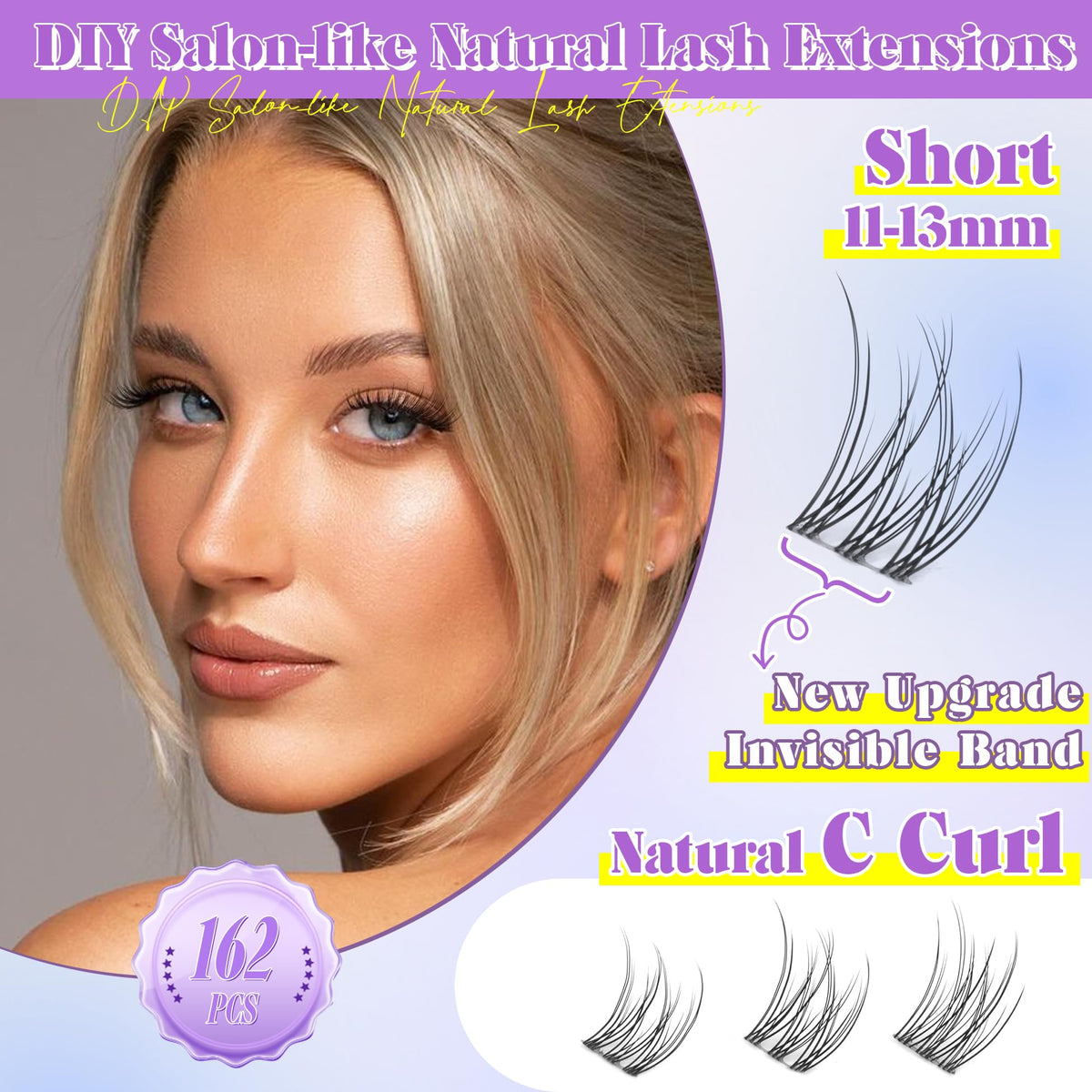 ALICE 162-piece kit highlights the comprehensive lash extension set.