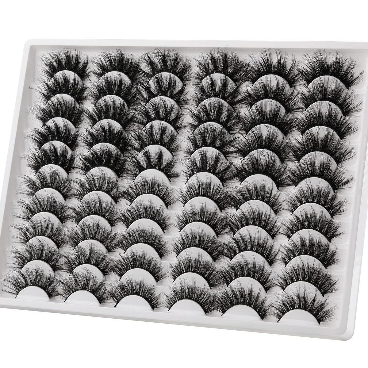 ALICE 30-pairs 20mm lashes pack with bold volume for dramatic evening looks.