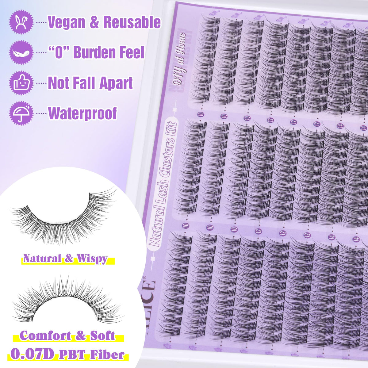 ALICE bond-and-seal lash glue for long-lasting wear and gentle bonding.