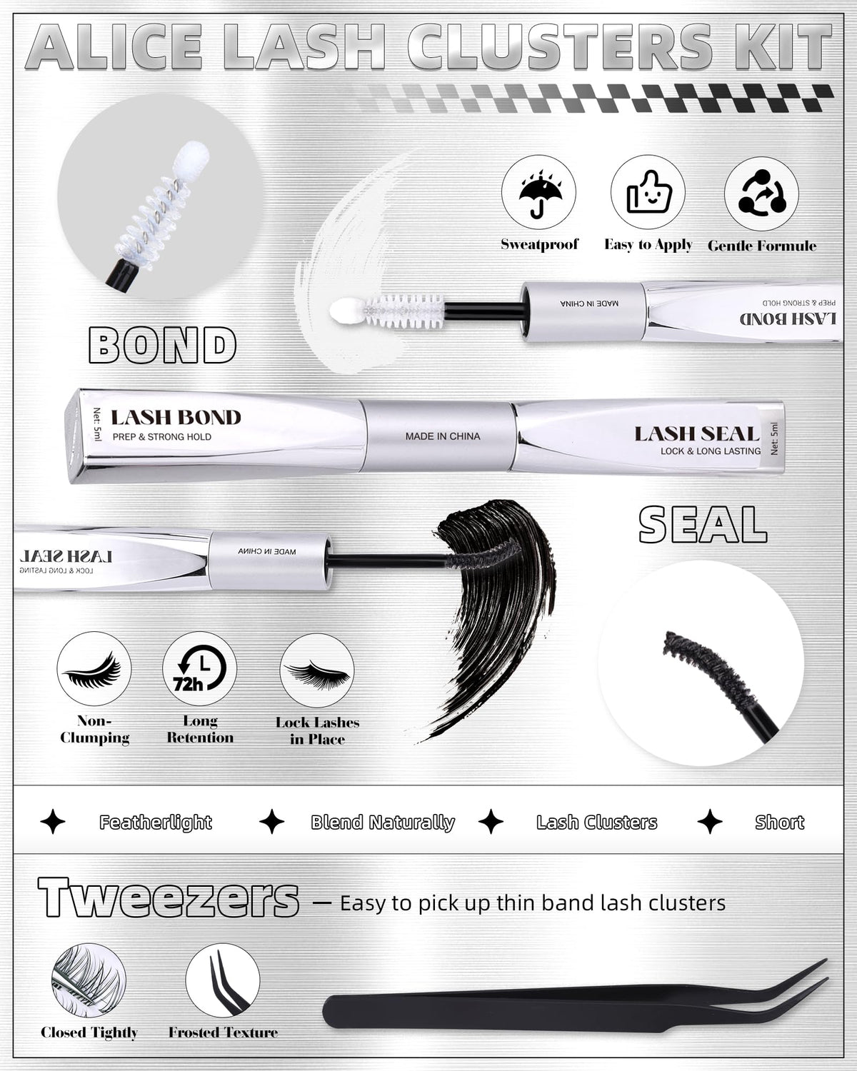 ALICE CC-Curly lashes offering natural lift and balanced eye definition