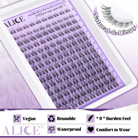 ALICE Cluster eyelash kit bond glue for secure adhesion.