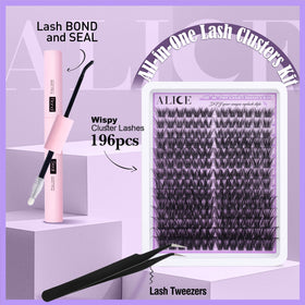 ALICE lash clusters range 10-18mm for versatile wispy to dramatic styles