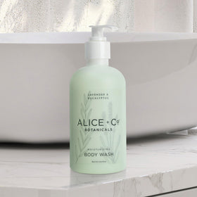 Alice + Co. hotel-branding on body wash for Fairfield by Marriott partners.