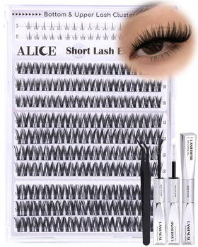 ALICE Complete eye look with clusters and bottom lashes for harmony