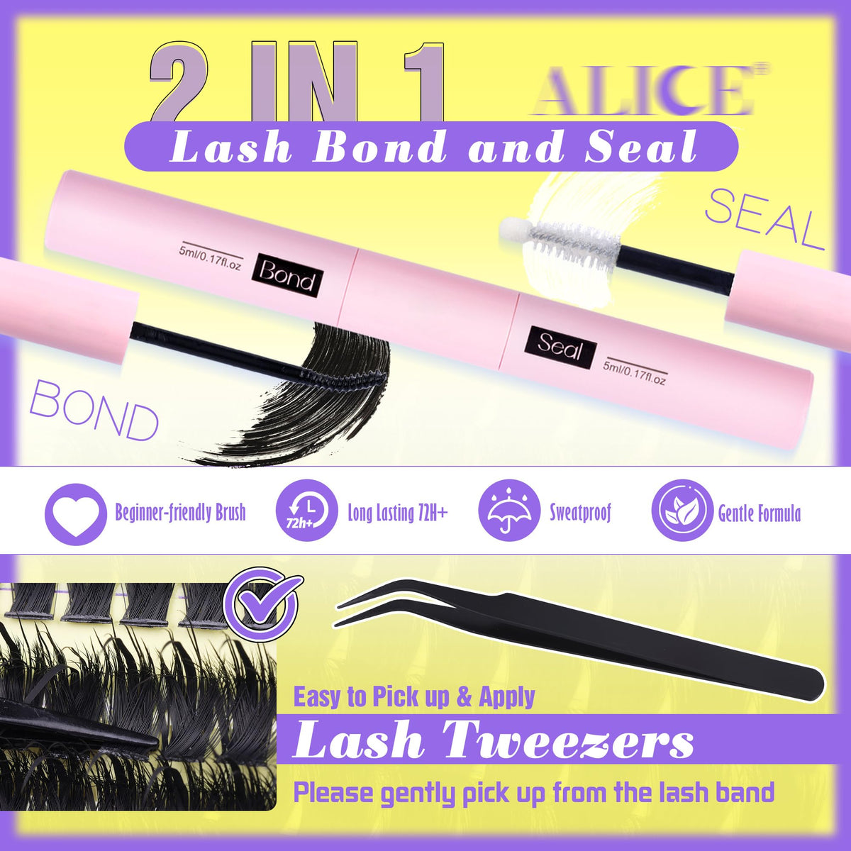 ALICE D-Curl lashes lift eyes with wide-awake look