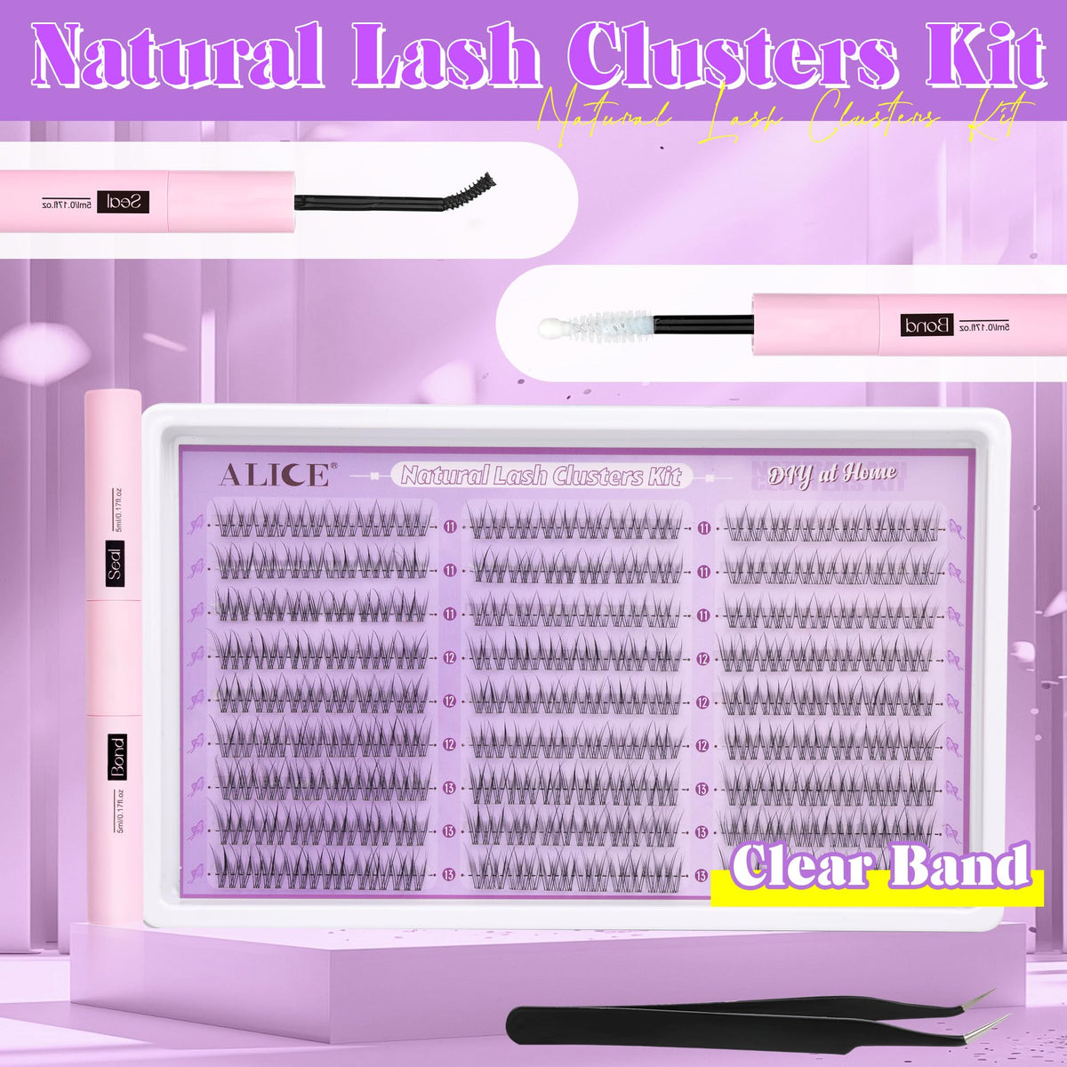 ALICE DIY lash extension kit supports creating versatile daily looks.