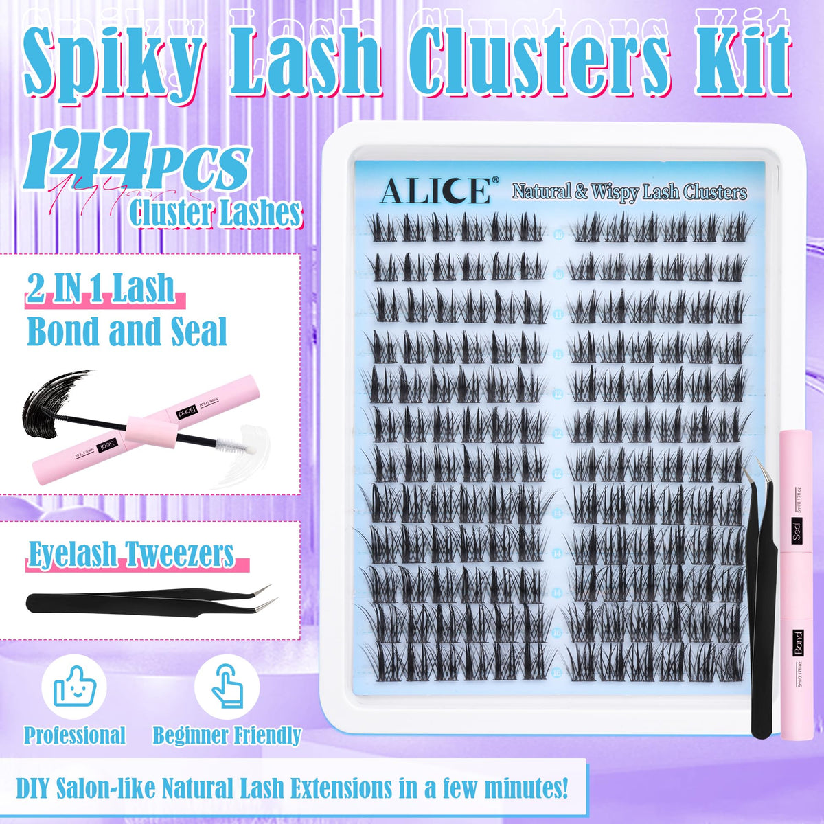 ALICE Gentle formulation preserves natural lashes while delivering drama with clusters.