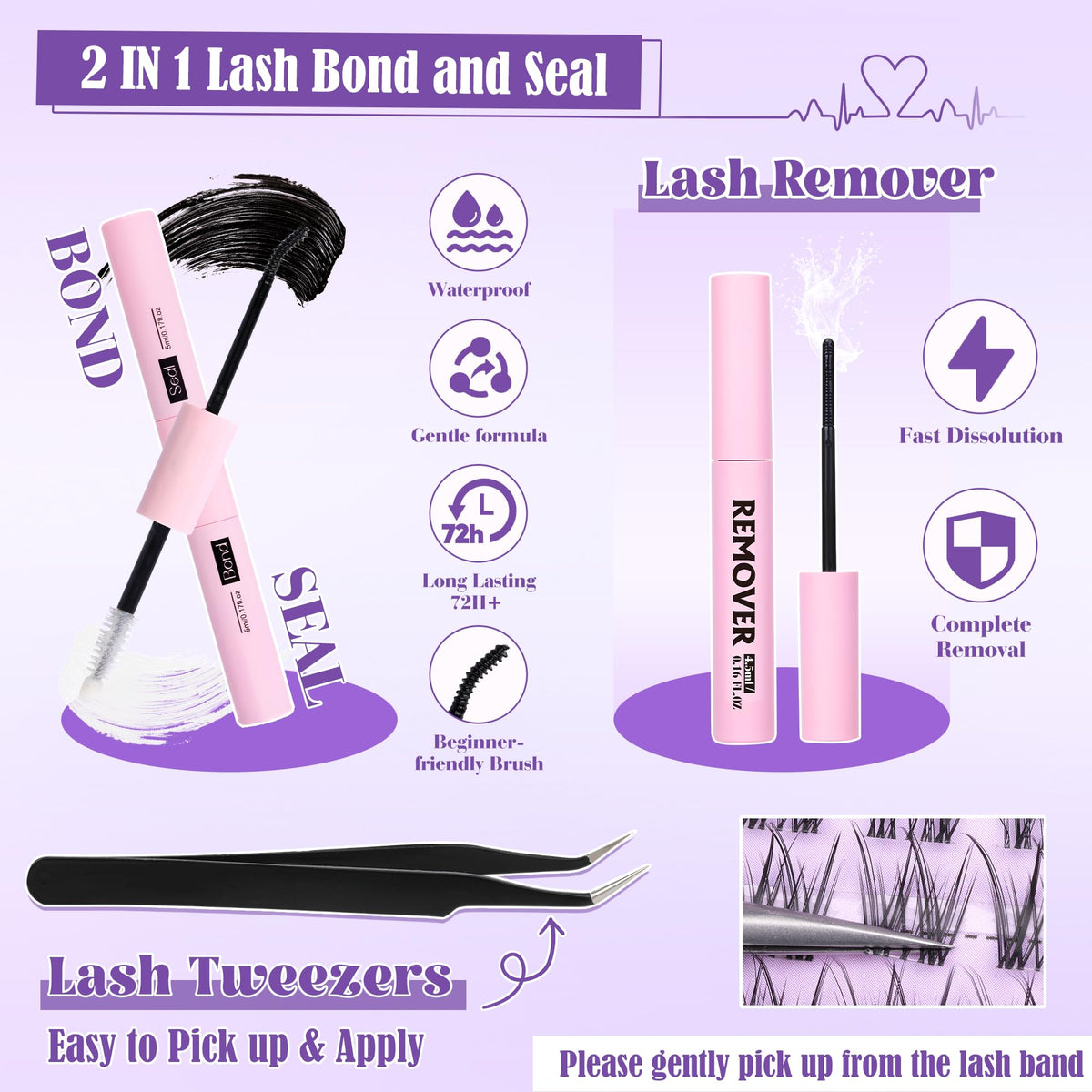 ALICE precision lash tweezers for exact lash placement.