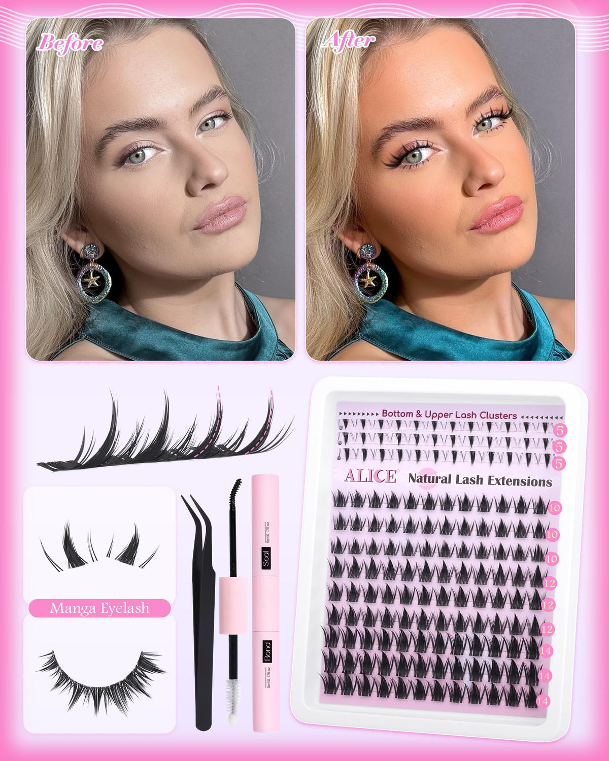 ALICE precision tweezers for precise placement during DIY extensions